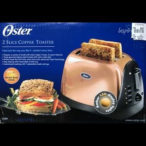 Oster 6309 .Rare cooper 2 slice toaster.